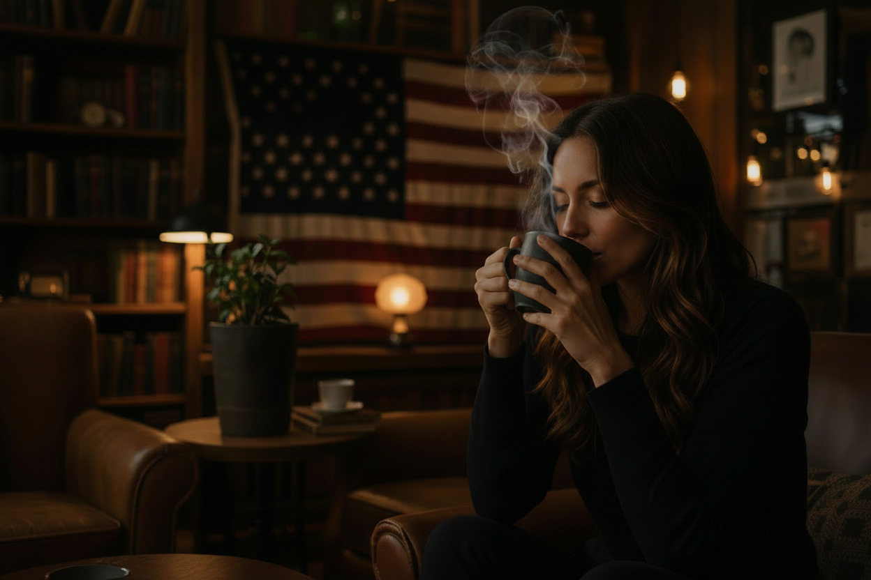 Cozy Coffee Background No Lights